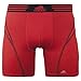 adidas Men's Climalite Flex Boxer Brief Underwear, SLD Red/Black, Large