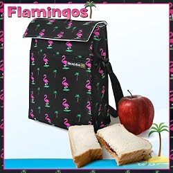 FLAMINGO Lunch Cooler Bag Insulated Pink Flamingos NO Lead Lead-Free safe Lunchbox