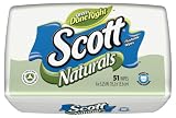 Scott Naturals Folded Moist Wipes, 51-Count Tubs (Pack of 16)