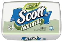 Scott Naturals Folded Moist Wipes, 51-Count Tubs (Pack of 16)