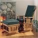 Rockler Mission Style Glider Chair and Ottoman Plan