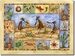Kokopelli Sampler by Sara Mullen - Southwest Ceramic Tile Mural 12.75" x 17" Kitchen Shower Backsplash