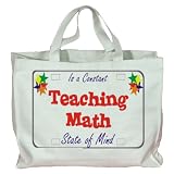 Teaching Math Is a Constant State of Mind Totebag (Cotton Tote / Bag)