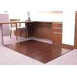 Bamboo Roll-Up Chair Mat - Dark Cherry (66Lx48W") by 
