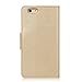 GOOSPERY Sonata Wallet for Apple iPhone 6S Case (2015) iPhone 6 Case (2014) Leather Stand Flip Cover (Gold) IP6-SON-GLD