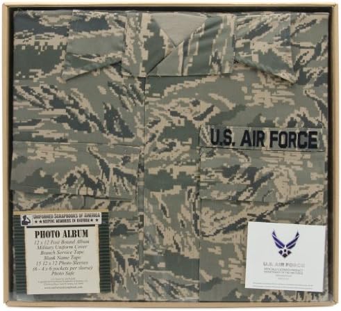 U.S. Air Force Photo Album 12"X12" Holds 90 4"X6" Photos-Tiger Stripe