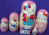 Hello Kitty Russian Nesting Doll 5 Pc / 7 in #7.145