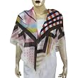 Silk and Wool Scarf for Women Square Printed 43 x 43 inches