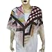 Silk and Wool Scarf for Women Square Printed 43 x 43 inches