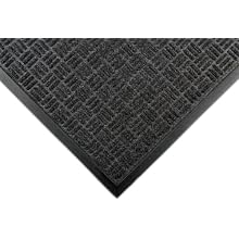 Notrax 167 Portrait Entrance Mat, for Lobbies and Indoor Entranceways, 4' Width x 6' Length x 1/4" Thickness, Charcoal