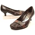 JANE KLAIN design, Damen Pumps, Zierschnalle, mokka braun
