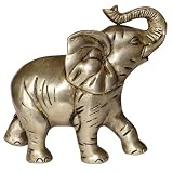 Elephant Statue Brass Collectible Indian Figurines