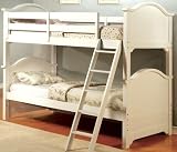 Imports Direct CM-BK616W New Cape Code Solid Wood Bunk Beds White Twin
