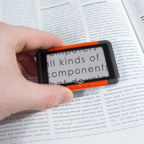 Maggie Handheld Electronic Magnifier: Orange