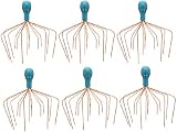 Six Pack of Heavens Therapy Head Wizard Octopus Ionized Copper Therapeutic Head Scalp Massager Massage