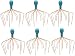 Six Pack of Heavens Therapy Head Wizard Octopus Ionized Copper Therapeutic Head Scalp Massager Massage