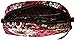 Vera Bradley Women's Cotton Small Zip Cosmetic Makeup Organizer Bag, Rosewood, One Size