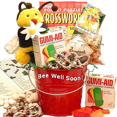 Bee Well! Get Well Soon Gift Basket by ArtofAppreciation.com