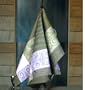 Linen-Cotton Dish Towel Manifica in Color Green-Grey-White