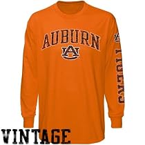 Auburn Tigers Orange Vintage Long Sleeve T-shirt