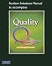 Student Solutions Manual for Quality