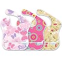 Bumkins Waterproof SuperBib, 3 Pack, Girl