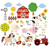 Farm Friends Baby/Nursery Peel & Stick Wall Art Sticker Decal