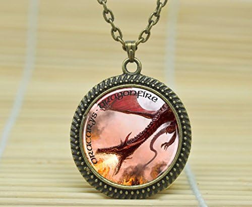 ArtShop Art Necklace Game Of Thrones. Dracarys. Dragonfire. Daenerys Targaryen. Mother Of Dragons. Jewelry Glass Cabochon Necklace A3009