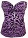 Switchblade Stiletto PURPLE ZEBRA ZIP BUCKLE CORSET- Small