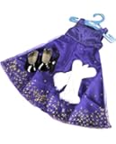 The Springfield Collection by Fibre-Craft Formal Party Outfit, Purple Dress, Black Choker/Shoes, White Glove