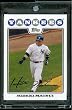 2008 Topps # 445 Hideki Matsui - New York Yankees - MLB Baseball Trading Card in a Protective Screw Down Display Case