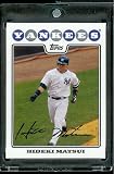 2008 Topps # 445 Hideki Matsui - New York Yankees - MLB Baseball Trading Card in a Protective Screw Down Display Case