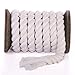 FMS Super Soft Triple-Strand Twisted Cotton Rope (Snow White)(1/4 Inch x 10 Feet)