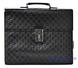 Gucci - Gucci Black Leather Shoulder Strap Briefcase 34045RBK