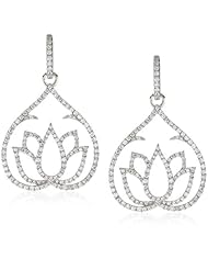 Katie Decker "Lotus" 18k White Gold and Diamond Earrings