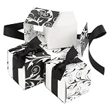 Reversible Wrap Favor Boxes - Black/ White (2