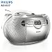 Electronics : Philips AZ1027 Portbale CD Player with Radio, Cassette and Dynamic Bass Boost - 3.5 mm Jack Input Connection for MP3 device - Mains or Battery Powered