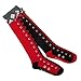 BioWorld Women's Harley Quinn Faux Lace Up Diamond Knee High Socks