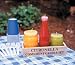 Citronella Crated Condiment Candle Set / mustard, ketchup, relish (Outdoor Natural 'Buzz Off Alternative' Candles)