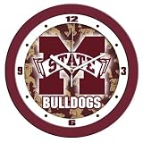 Mississippi State Bulldogs Dimension Wall Clock