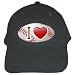 Black Baseball Cap of I Love Baseball (Astros, Twins, Dodgers, Yankees, Brewers, Oakland Athletics, Mets, Mariners, Phillies, Rays, Pirates, Rangers, Padres, Blue Jays, Giants, Cardinals, Nationals)