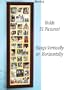 Merlot Wall Picture Family Photo Collage - Holds 31 pics & can hang Vertical or Horizontal