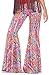 Forum Novelties Women's Generation Hippie Wild Swirl Bell-Bottom Costume Pants