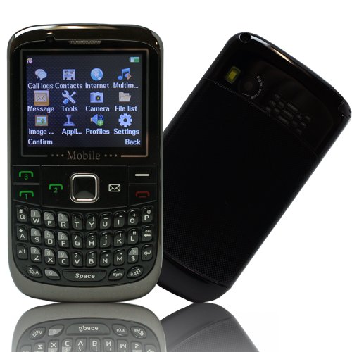 Black i9300 2.0 Inch QWERTY Keyboard with Triple SIM