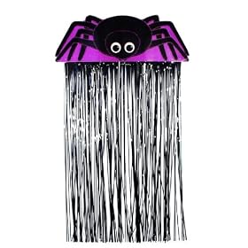 Halloween spider door curtain