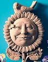 SUNFLOWER MORNING Cast Stone Garden Plaque 7.5" BIRD BUTTERFLY Wall Decor