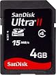 Sandisk Ultra II SDHC 4GB SD Memory Card (SDSDH-4096, BULK Static Pack, No Reader)