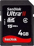 Sandisk Ultra II SDHC 4GB SD Memory Card (SDSDH-4096, BULK Static Pack, No Reader)