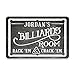 Pattern Pop Personalized Chalkboard Billiards Room Metal Room Sign