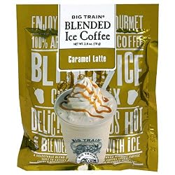 Big Train Blended Ice Coffee, Caramel Latte, 2.8-Ounce Bags (Pack of 25)